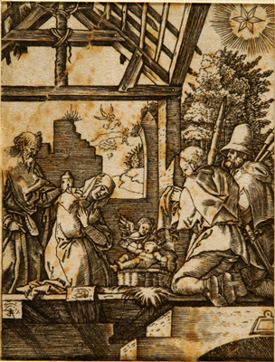 Raimondi Marcantonio - Adorazione dei pastori (dalla serie: Piccola passione)